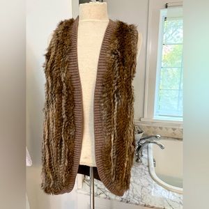 Joie Rabbit Fur Vest Size M